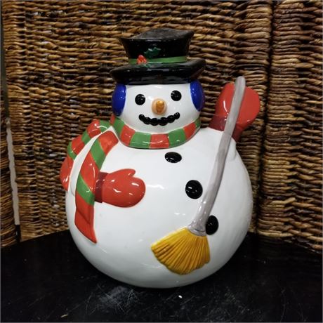 Antique Harry & David # Snow Man Cookie Jar