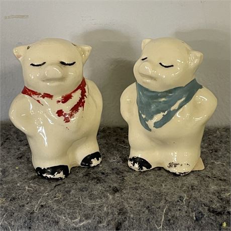 Antique Shawnee Piggy Salt & Pepper Shakers