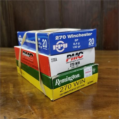 270 WIN Ammo - 60rds.