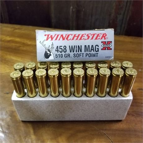 Winchester 458 Win Mag Ammo - 20rds