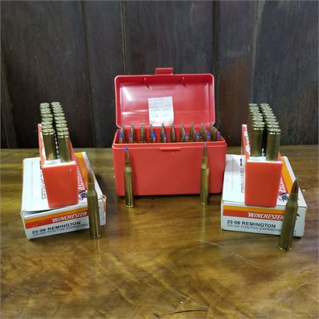 25-06 Remington Ammo - 90rds.