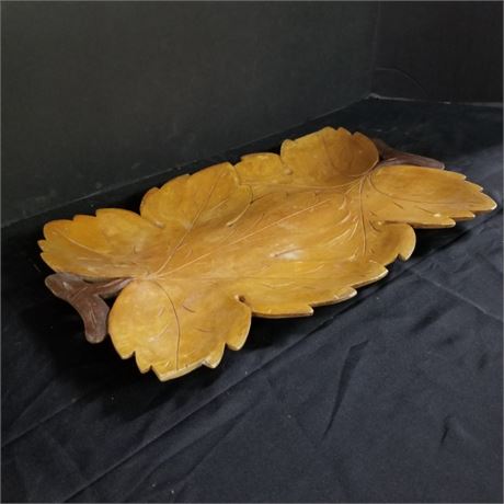 Hand Carved Chinese Wood Tray