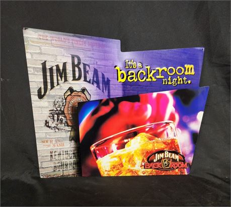 Jim Beam Back Room Metal Sign - 24x19