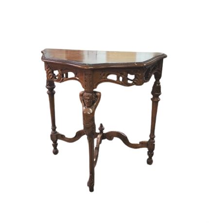 Antique Victorian Hall/Accent Table - 30x15x29