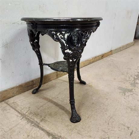 Antique Pub Style Cast Iron Table - 24x30