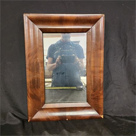 Vintage Wood Framed Mirror - 16x24