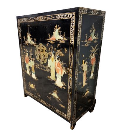 Vintage Ornate Style Cabinet - 24x12x32