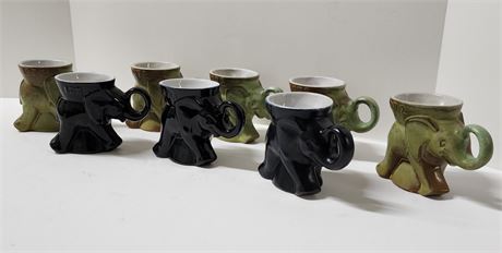 Vintage Frankoma Elephant Mugs (political mugs)