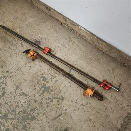 2 Pipe Clamps 30" & 48"
