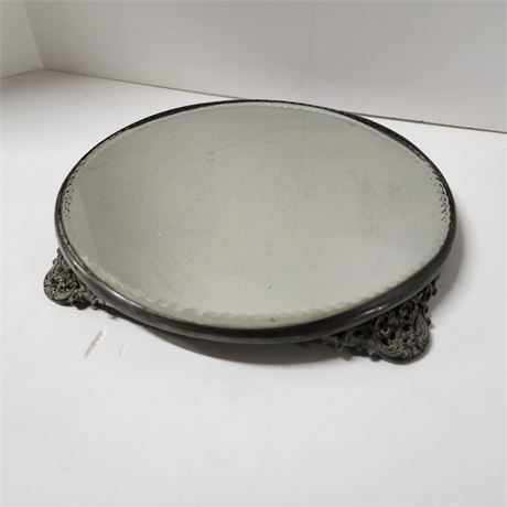 Antique Mirrored Vanity Tray/Stand