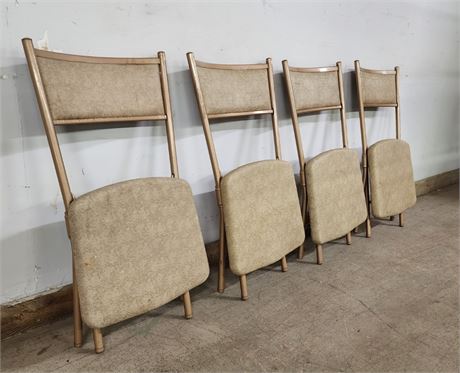 4 Vintage Folding Chairs