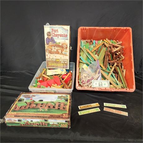 Assorted Lincoln Log Sets