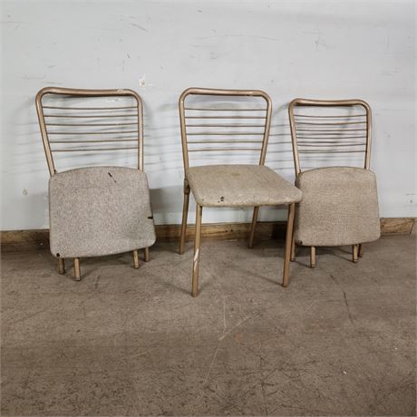 Vintage Folding Chair Trio