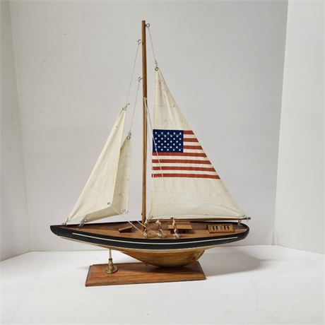 Awesome Wood Sail Ship -  16x20