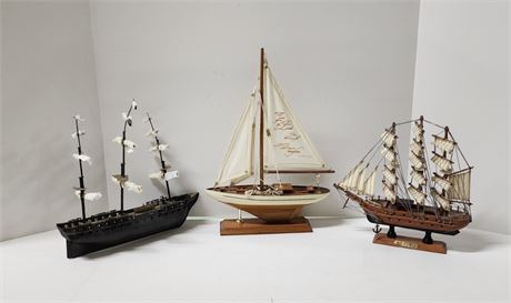 Model Ship Trio