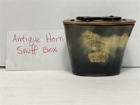 Antqiue Horn Snuff Box