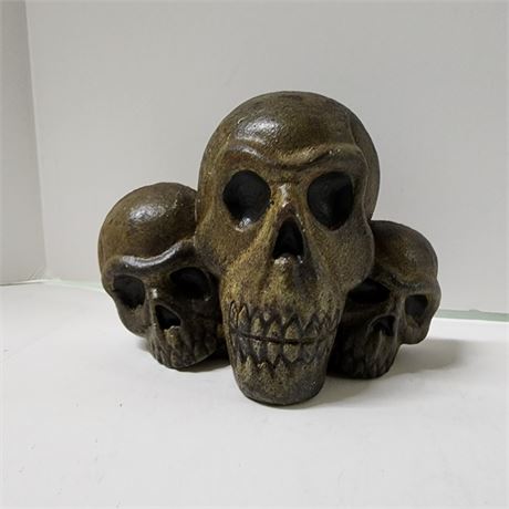 Cast Iron Skull Paper Weight-Decor