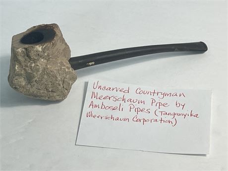 Uncarved Countryman Meerschaum By Amoseli Pipes