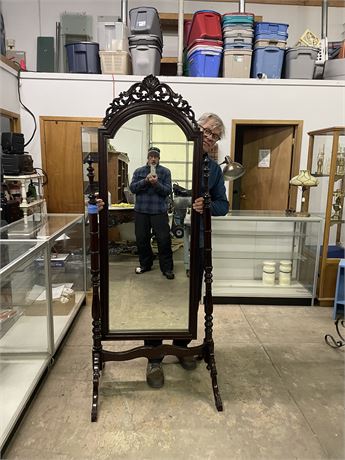 Antique Standing Bedroom Mirror...80x32 (Needs Work)