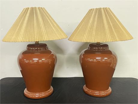 Vintage Table Lamp Pair...30" Tall