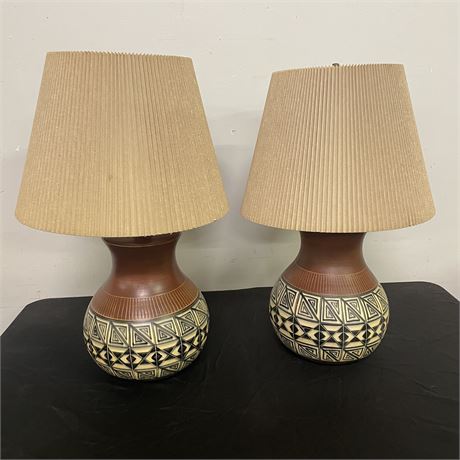 Vintage Table Lamp Pair