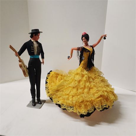 Spanish Dancing Doll Pair...18" Tall