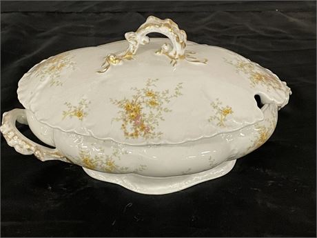 Vintage France Limoges China Lidded Soup Tureen