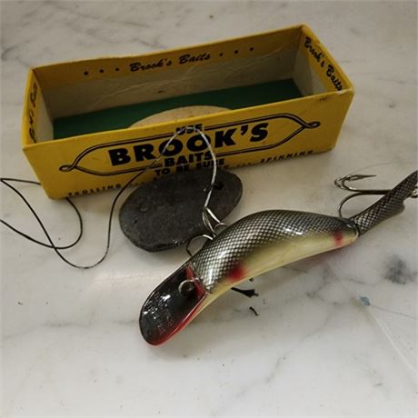 Antique In Box Brooks Fishing Lure