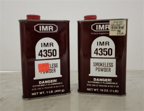 IMR 4350 Smokeless Gun Powder...1.5lbs