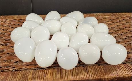 Antique Milk Glass Nesting Eggs...20pc
