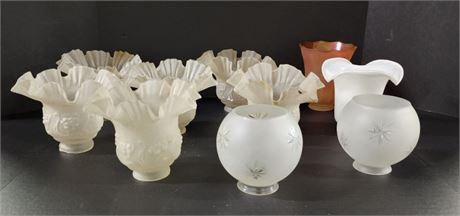 Assorted Antique Lamp Shades