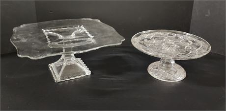 Vintage Cut Glass/Crystal Cake Stands