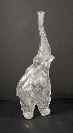 Very Awesome Vintage Glass Elephant Vase...18" Tall