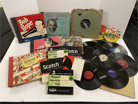 Vintage Collectible LPs & Reel To Reel Recording Tape