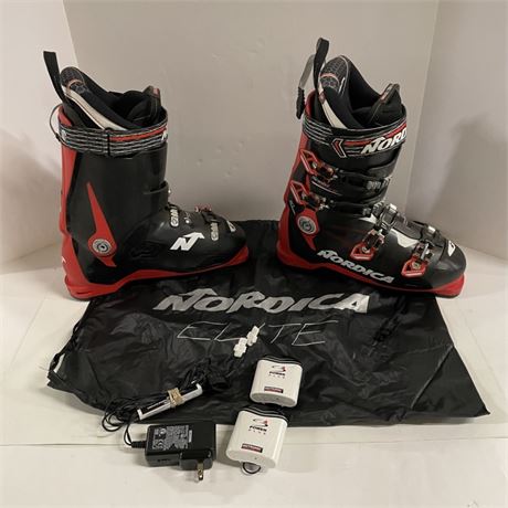 Nordica Speed Machine 110 Ski Boots w/ Hot Tronic Heated Foot Beds- $700 Retail