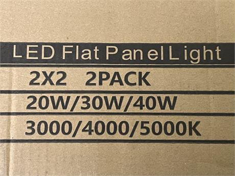 Never Installed LED Flat Panel Light Pair 24x24