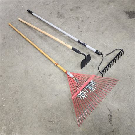 Hoe + Rake Pair