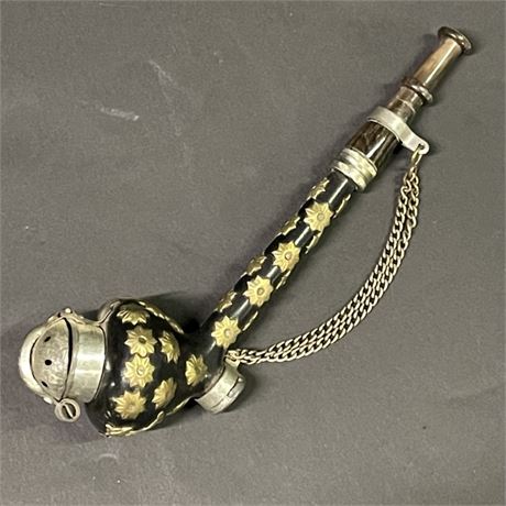 Ornate Antique Pipe  with Wind Cap