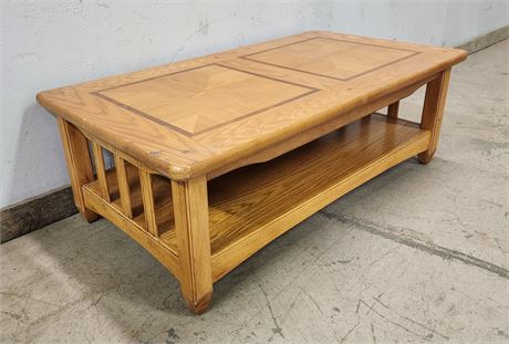 Wood Coffee Table, 50x28x17