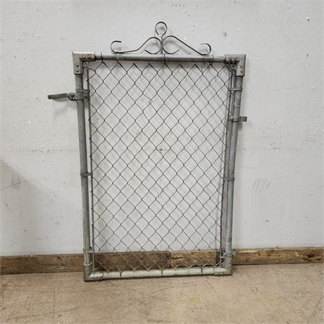 Vintage Chain Link Gate 32x46