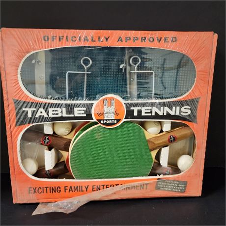 Vintage Table Tennis Set, Still In Box