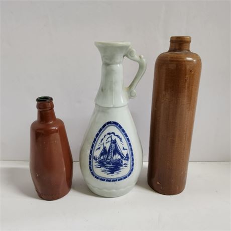 Vintage Bottle Trio