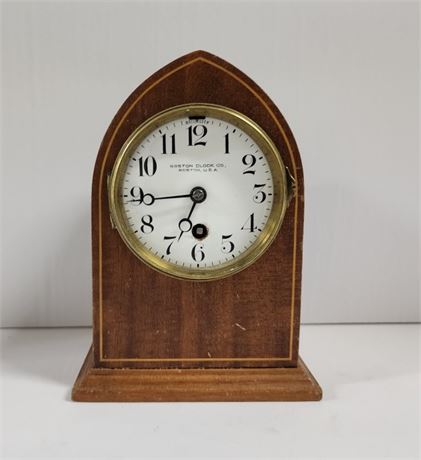 Vintage Boston Tabletop Clock, Missing Face Glass