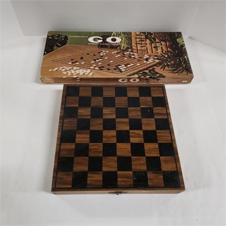 Vintage Go Set & Chess Setw/ extra pieces