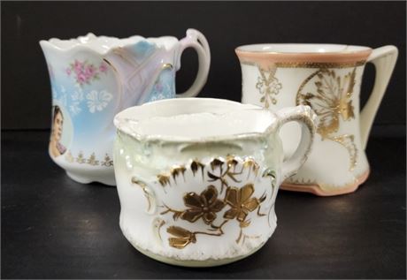 Vintage German Tea Cup Trio