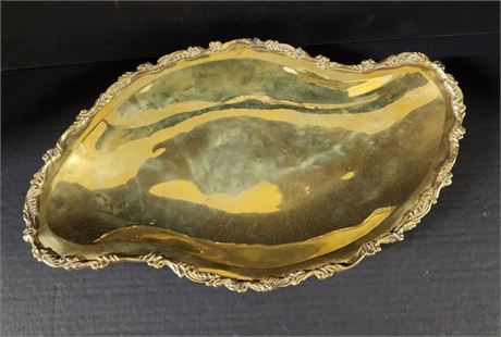 Vintage Footed Brass Dish