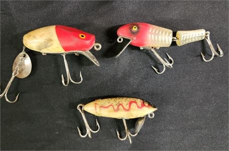 Vintage Plug Fishing Lure Trio