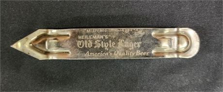 Vintage Heileman's Old Style Beer Bottle Opener