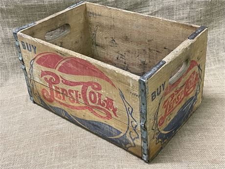 Antique Wooden Pepsi-Cola Crate