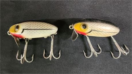 Vintage Plug Jig Fishing Lure Pair